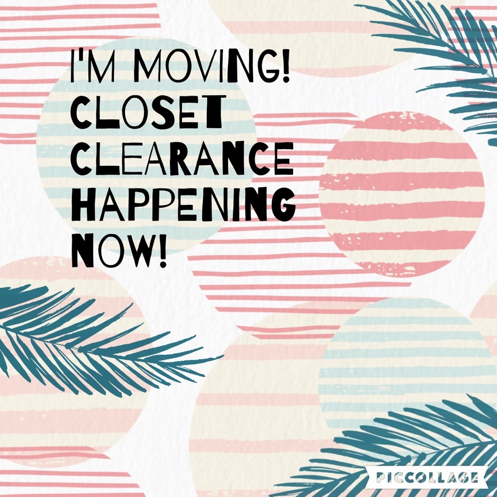 Closet clearance!
